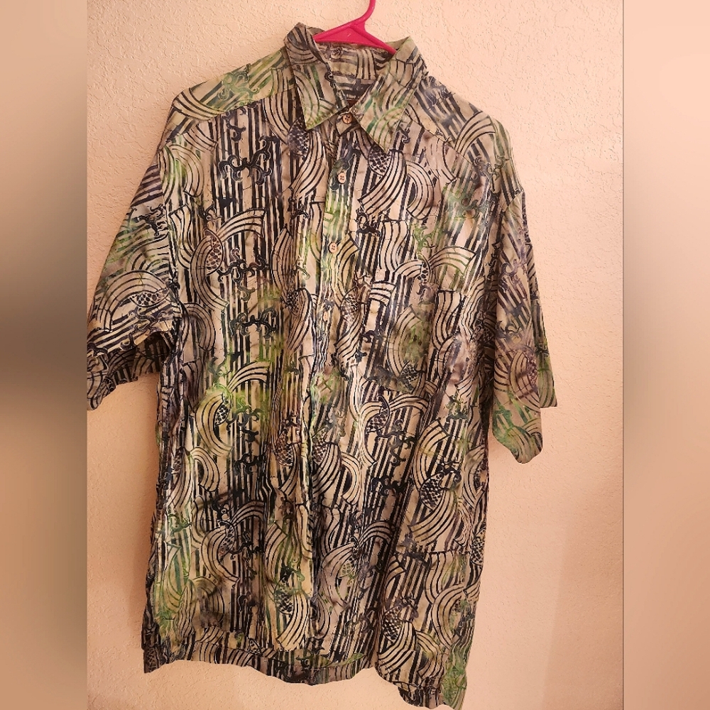 BASIC OPTIONS MENS SHORT SLEEVE SHIRT ONE POCKET LG GREEN